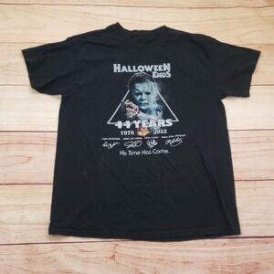 Halloween Ends Shirt Mens Large Black Michael Myers 44‎ Years Graphic Horror